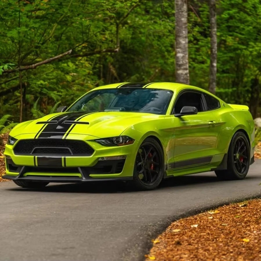 2018-2023 for  Mustang Body Kit with Super Snake Style Side Skirts and Rocker Panels New Condition PP Material Bumper